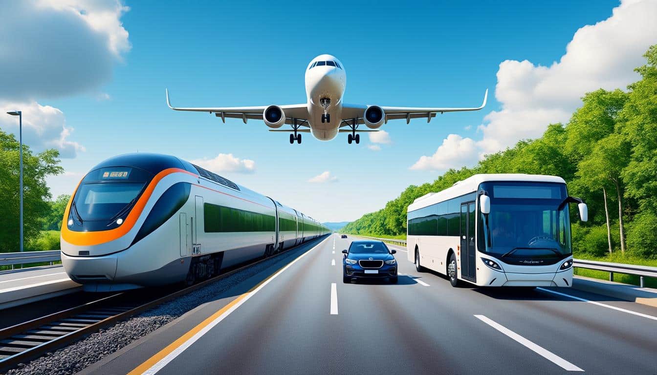 découvrez notre comparatif complet des transports : train, avion, bus ou covoiturage, pour choisir le meilleur moyen selon votre trajet, budget et temps de déplacement.