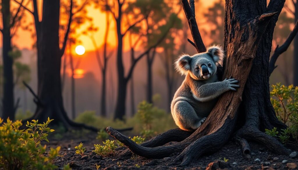 découvrez comment les feux de brousse en australie affectent l'habitat naturel des koalas, mettant en danger leur survie et la biodiversité locale.