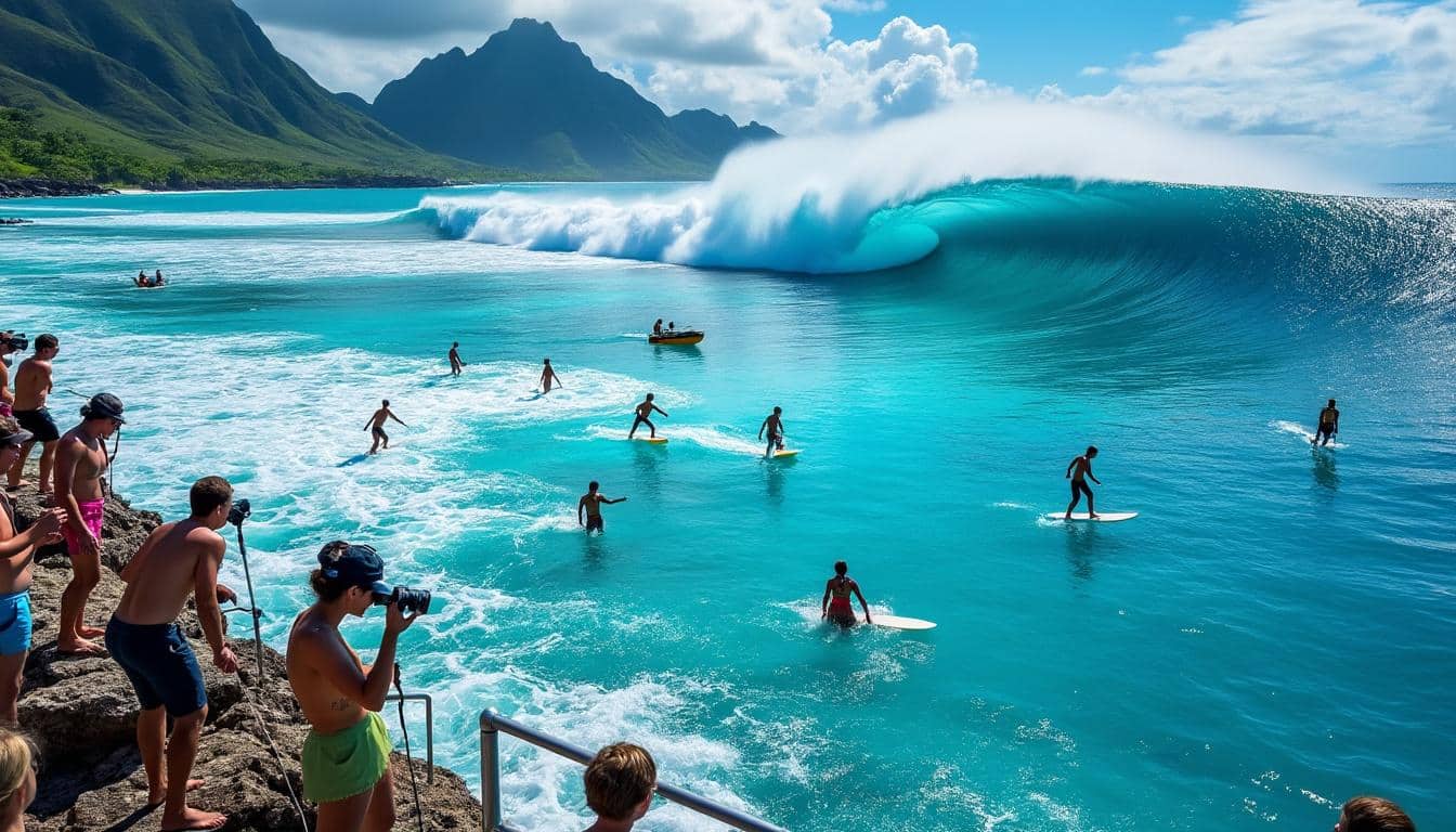 découvrez comment les épreuves de surf des jeux de paris 2024 seront organisées sur la célèbre vague de teahupo'o, un site emblématique pour les compétitions internationales.